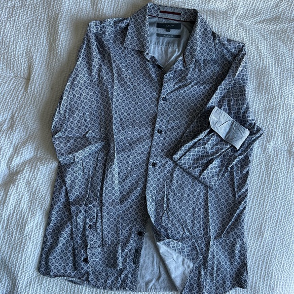 Men’s geometric print Dress shirt - Picture 3 of 5